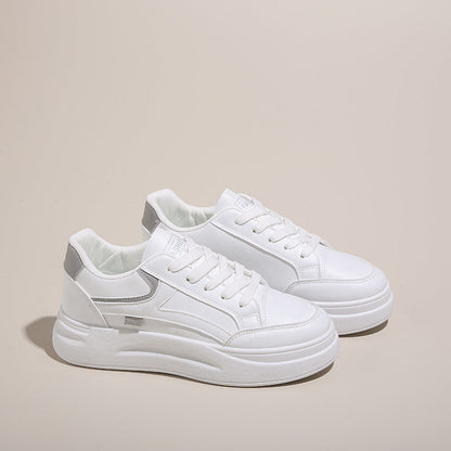 Damen Plateausneaker Hoch mit Weicher Sohle Moderne Design