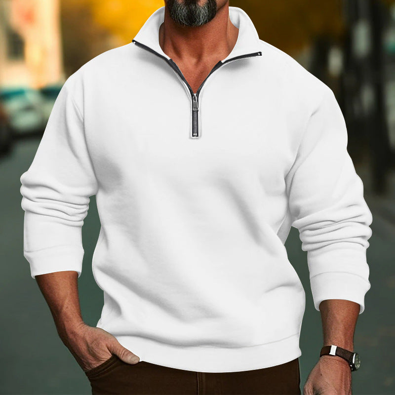 Herren Hoodie Reißverschluss Elastisch Sportlich