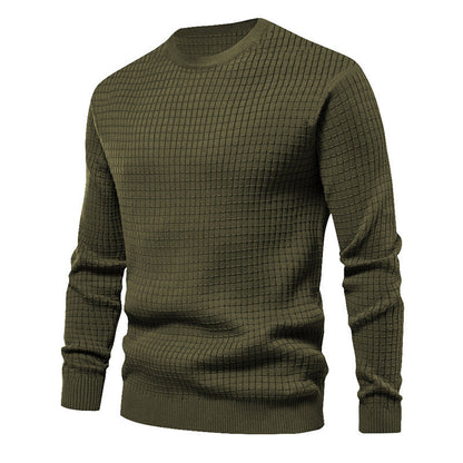 Herren Strickpullover Hochwertig Rundhals Klassisch