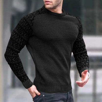 Herren Strickpullover Grafisches Muster Modern