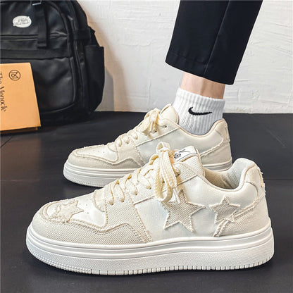 Damen Sneaker Sternendesign Lässig Modisch
