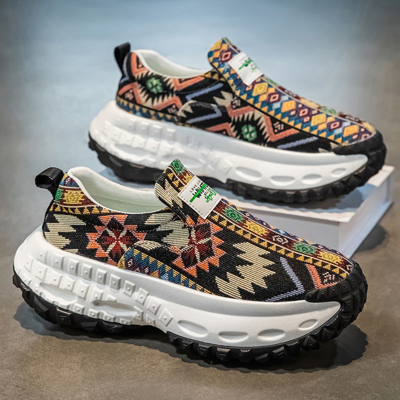 Damen Sneaker Slip-On Modisch Rutschfest Weiße - BerlinGlamour