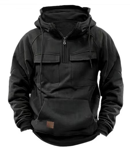 Herren Kapuzenpullover Warm Praktisch Reißverschluss