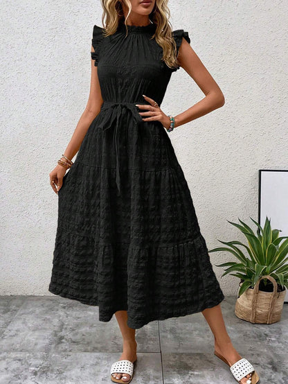 Damen Wickelkleid Elegant Rüschen details Berlin Style