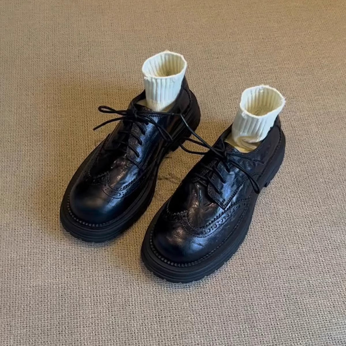 Damen Schnürschuhe Bequem Komfortabel Zeitlos - BerlinGlamour