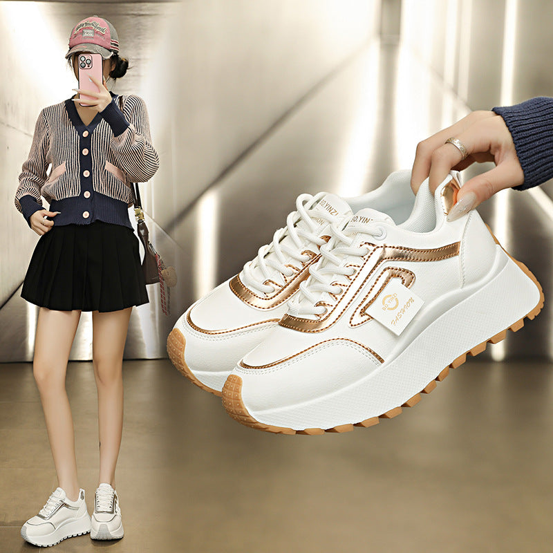 Damen Sneaker Sportlich Glänzend Mit Dämpfung - BerlinGlamour