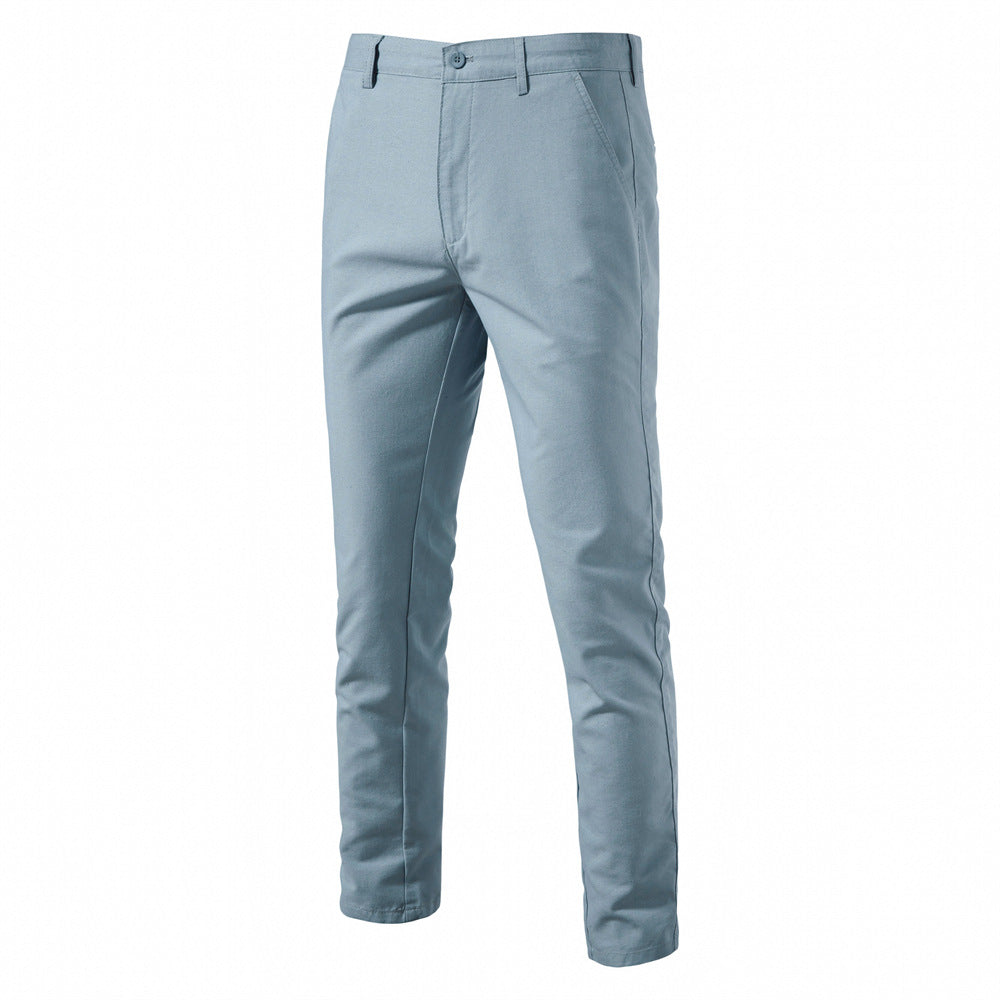 Herren Chino Hose Bequem Elastisch Slim Fit