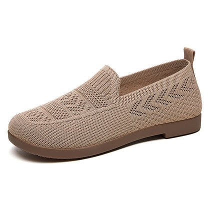 Damen Strickslipper Warm Bequem mit Flexibler Sohle