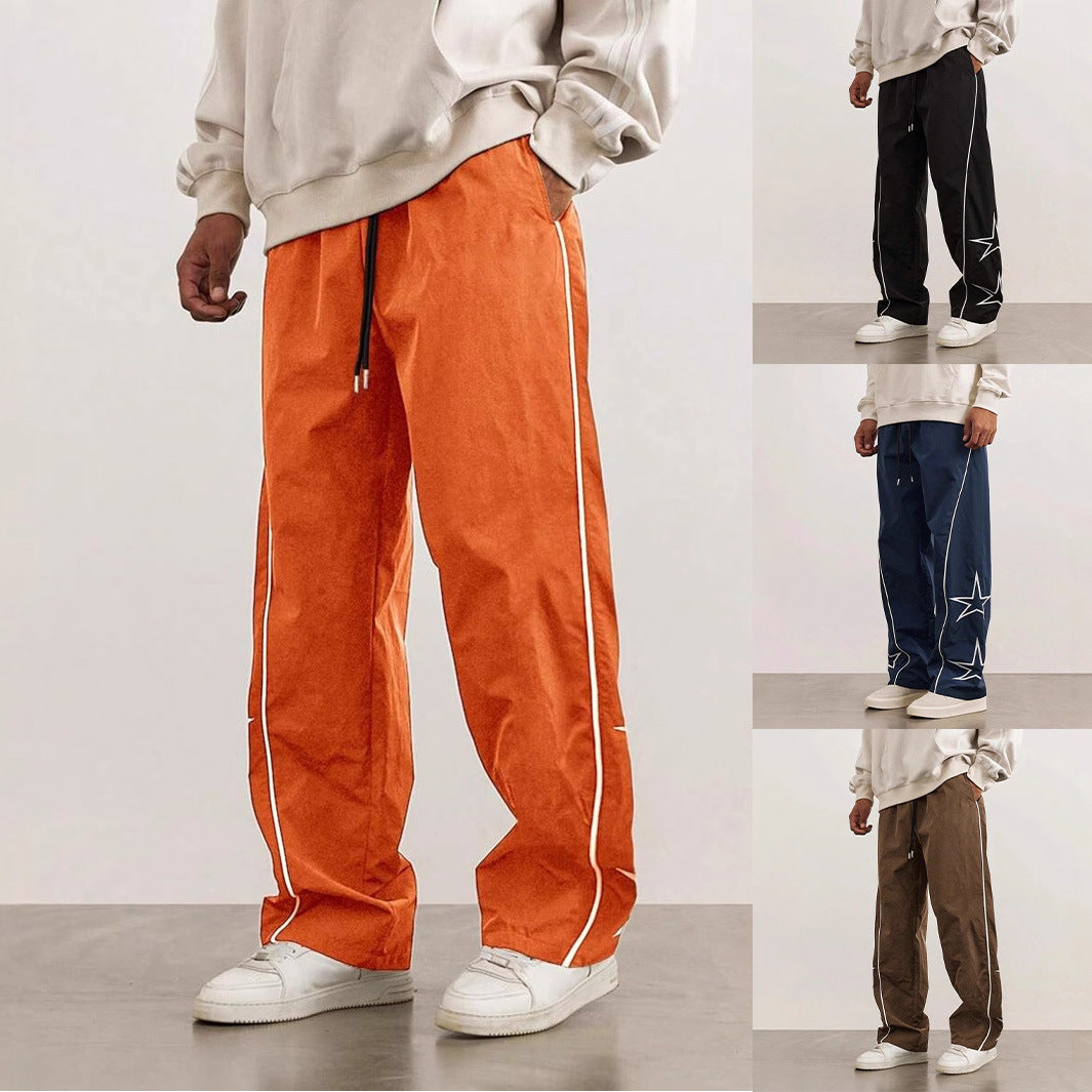 Herren Sport Hose Freizeit mit Seitennaht Aplikationen - BerlinGlamour