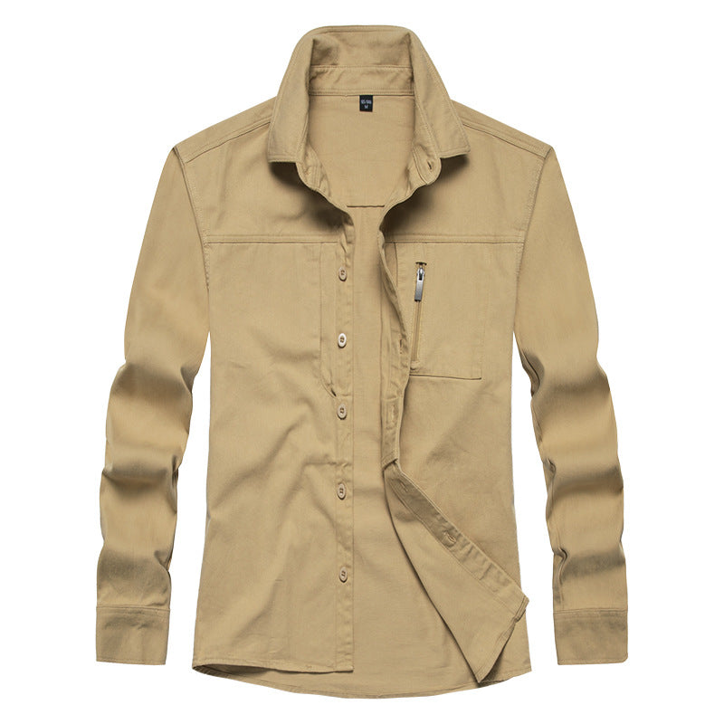 Herren Langarmshirt Modern mit Taschen Berlin Style