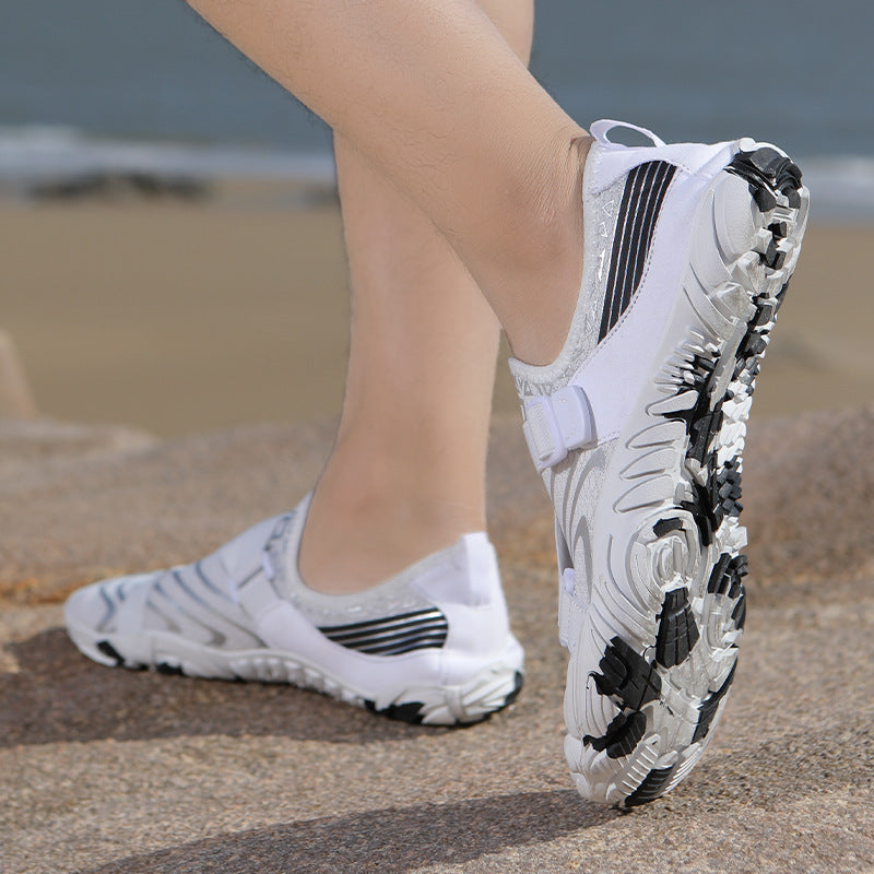 Damen Aquafitness Schuhe Sportlich Rutschfest Verstellbar