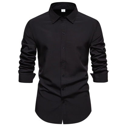 Herren Langarmhemd Modern Baumwolle Hochwertig Berlin
