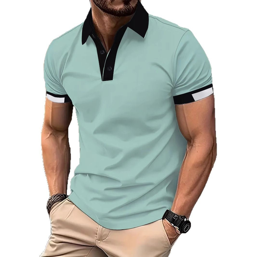 Herren Poloshirt Modern Sportlich Mit Kragen