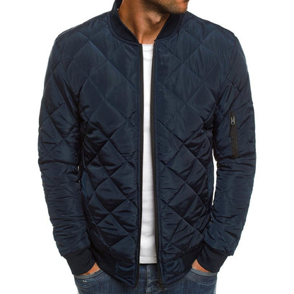 Herren Steppjacke Übergangsjacke Warm Mit Taschen