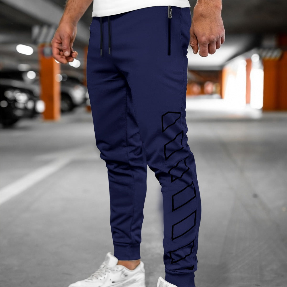 Herren Sporthose Funktionell Mit Reißverschlusstaschen Modern