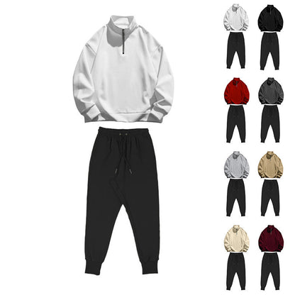 Herren Trainingsanzug Set Sportlich Modern mit Taschen - BerlinGlamour