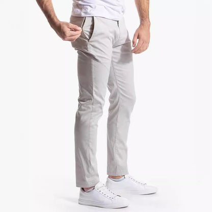 Herren Chinohose Elastisch Slim Fit Modern