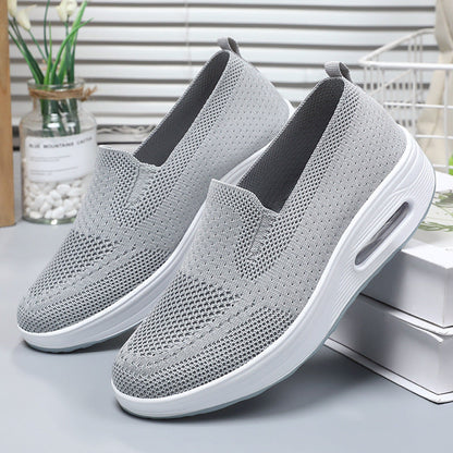 Damen Sneaker Bequem Slip On Weich