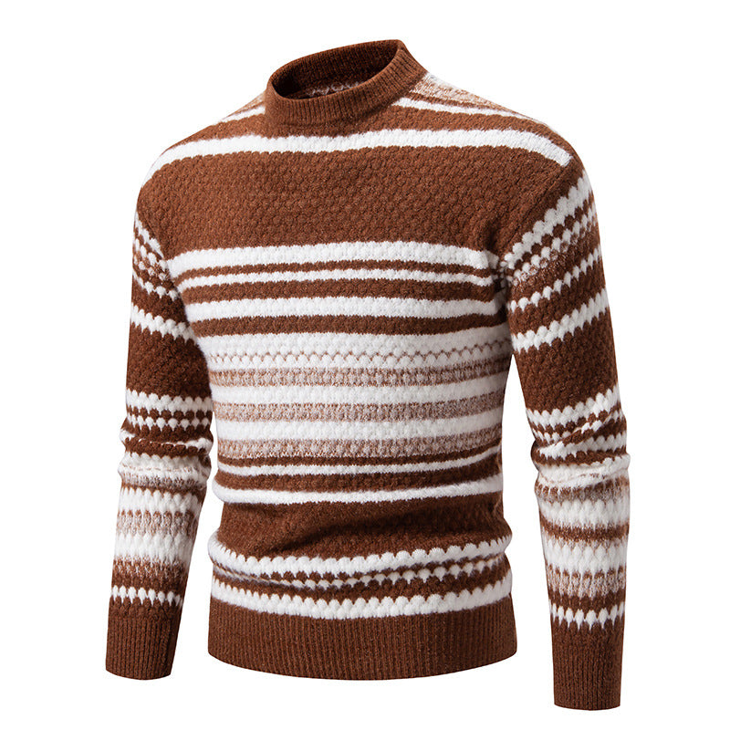 Herren Pullover Strick Modern Struktur Muster