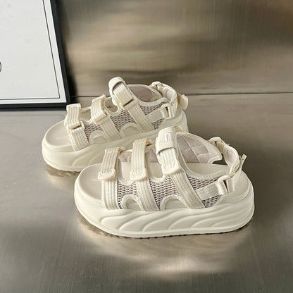 Damen Sandalen Sportlich Bequem mit verstellbaren Riemen