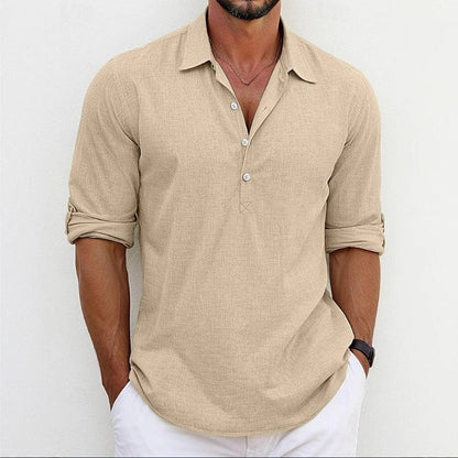Herren Langarmhemd Modern Berlin Stil