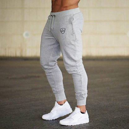 Herren Jogginghose Slim Fit Elastisch Schwarz