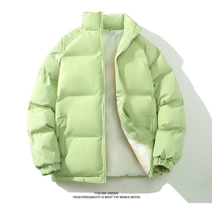 Herren Winterjacke Warm Gefüttert Mit Hochem Kragen