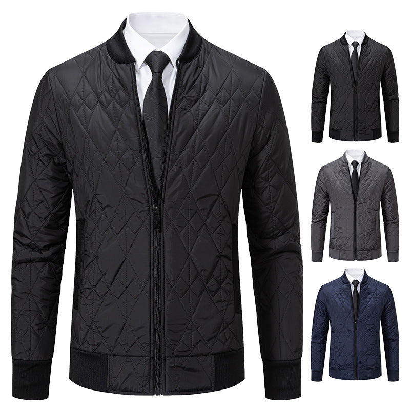 Herren Steppjacke Modern mit Hochkragen und modischem Design - BerlinGlamour