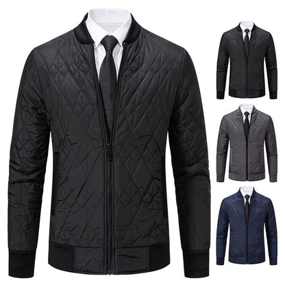 Herren Steppjacke Modern mit Hochkragen und modischem Design - BerlinGlamour