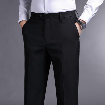 Herren Anzughose Slim Fit Schmale Hose Mit Taschen