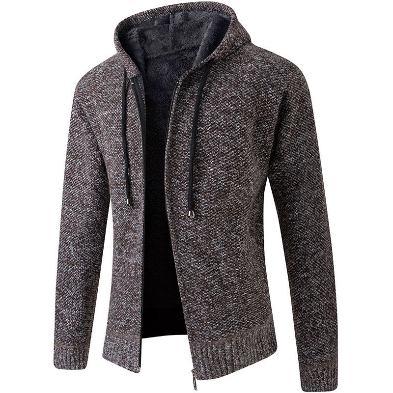 Herren Strickjacke mit Kapuze Warm Gemütlich