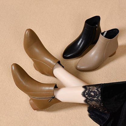 Damen Stiefel Spitz Schuhe Hochwertig Lederschlange - BerlinGlamour