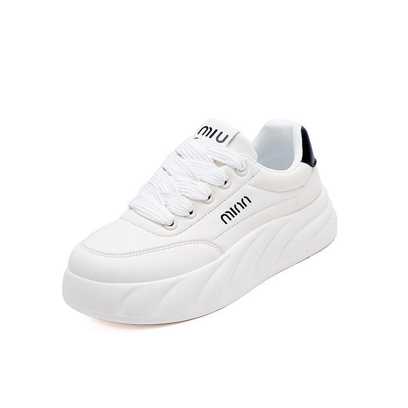 Damen Sneaker atmungsaktiv mit dicker Sohle Sportlich