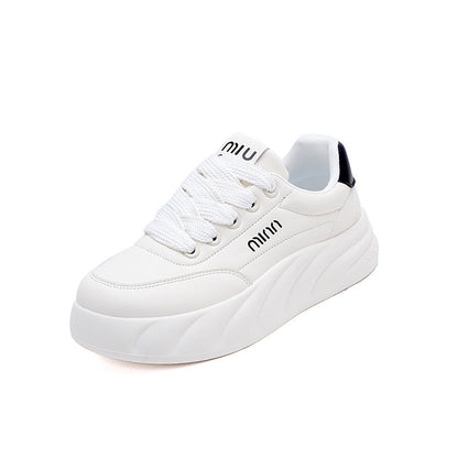 Damen Sneaker atmungsaktiv mit dicker Sohle Sportlich