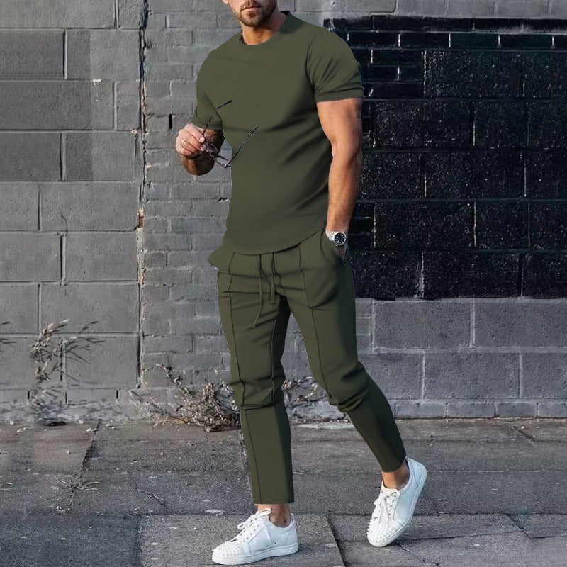 Herren Sport-Outfit atmungsaktiv mit Jogginghose und T-Shirt