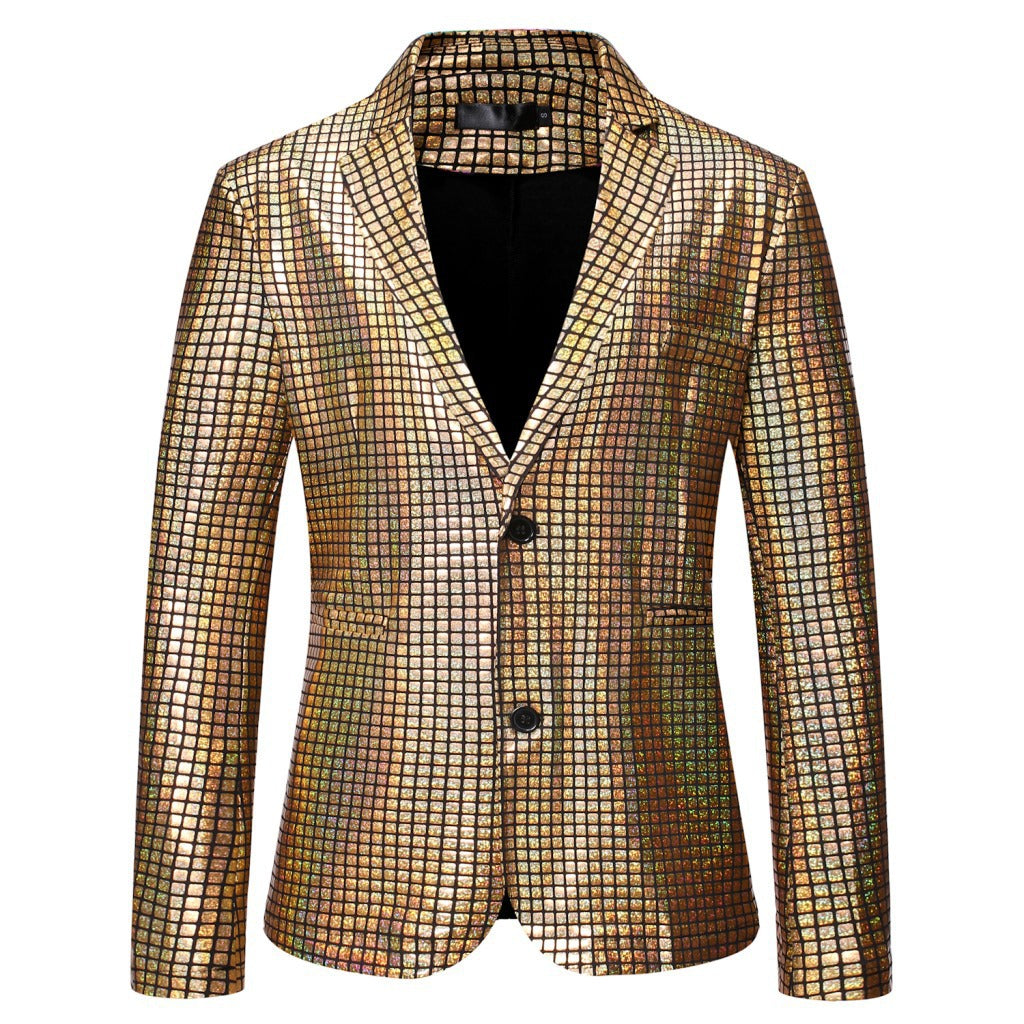 Herren Sakko Paillettenjacke Modern Glamour