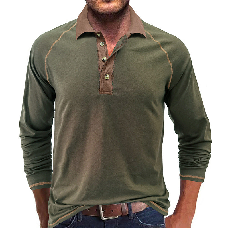 Herren Polohemd Moderner Kragen Slim Fit Style