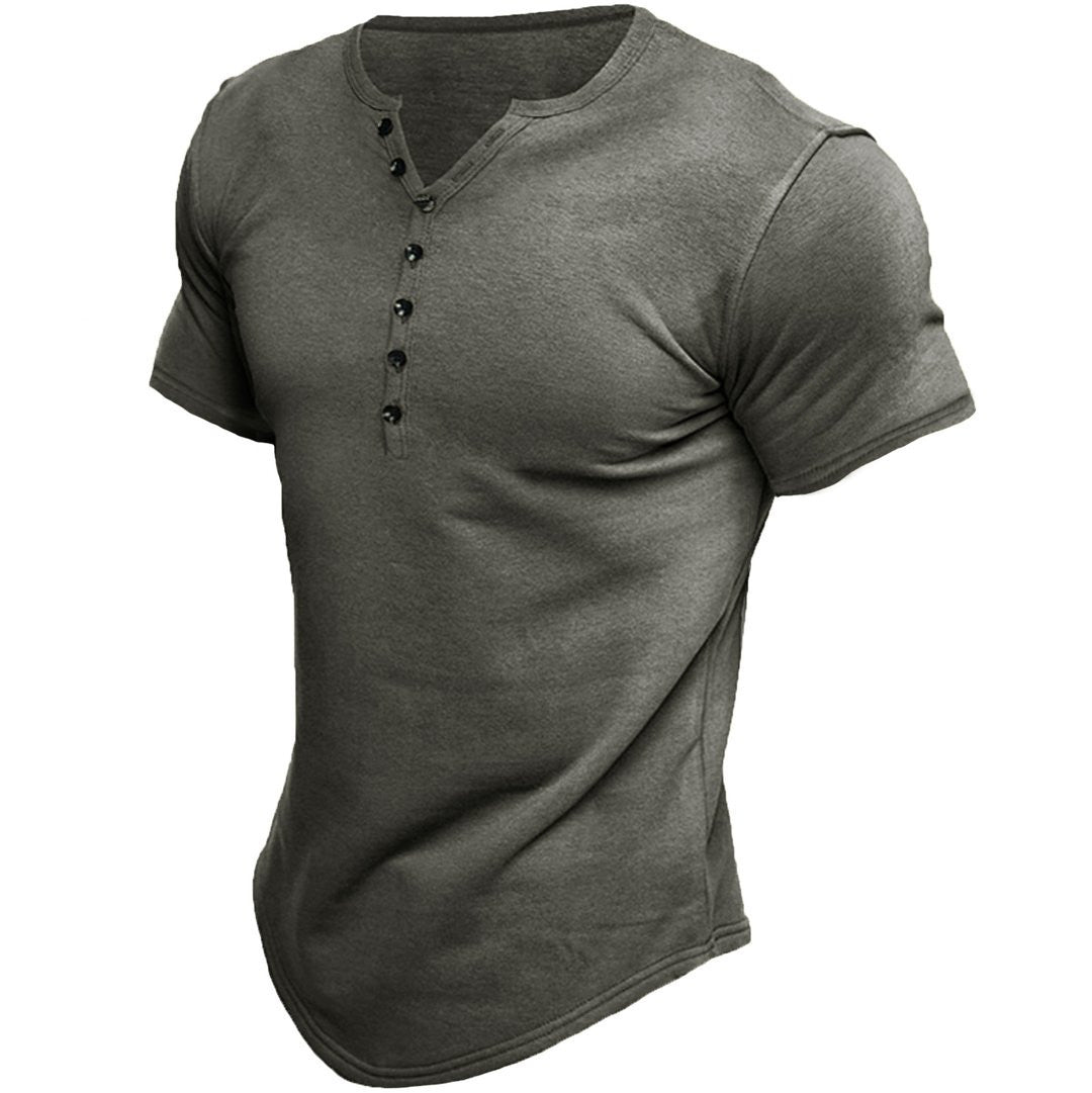 Herren T-Shirt Kurzarm Freizeitshirt Modern
