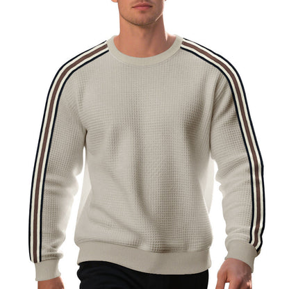 Herren Strickpullover Modern mit Streifen und Textur