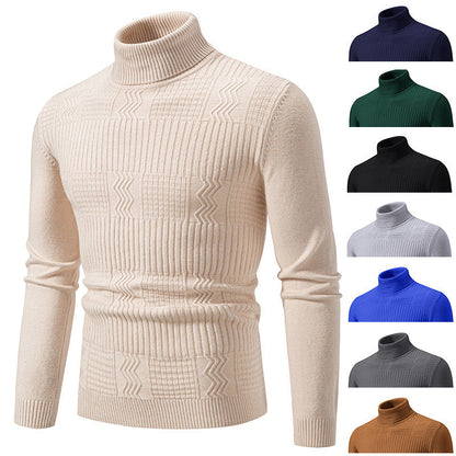 Eleganter Rollkragenpullover Herren Strukturiert Modern - BerlinGlamour
