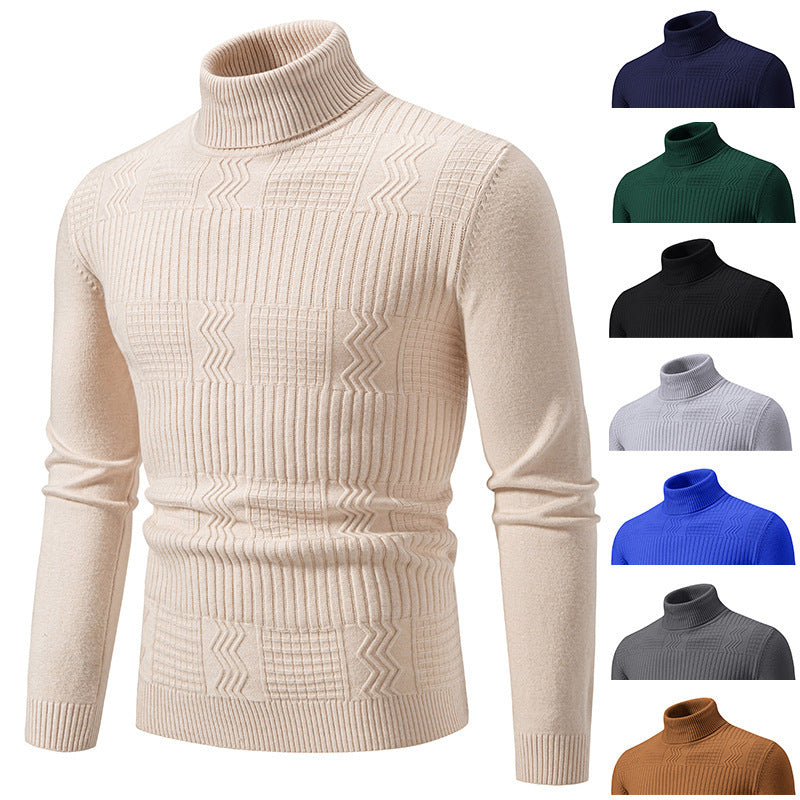 Herren Rollkragenpullover Elegantes Strickdesign Modern - BerlinGlamour