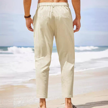 Herren Freizeithose Leicht Baumwolle Bequem Schnitt
