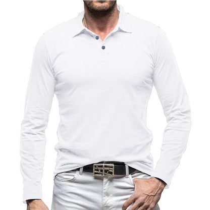 Herren Poloshirt Langarm Modern Slim Fit