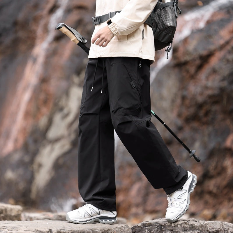 Herren Outdoor-Hose Cargo-Style mit verstellbarem Bund und Taschen - BerlinGlamour