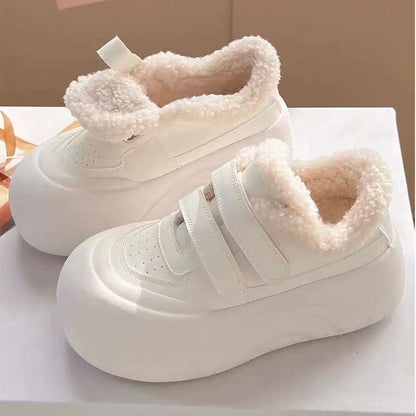 Damen Sneaker Warm Plüsch Innenfutter Komfort Schuhe