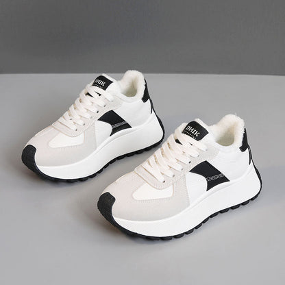 Damen Sneaker Warm Innenfutter Komfort Schuhe Winter