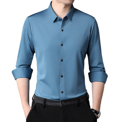 Elegantes Herren Langarmhemd atmungsaktiv Modern Slimfit