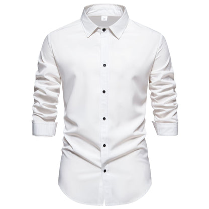 Herren Langarmhemd Modern Baumwolle Hochwertig Berlin