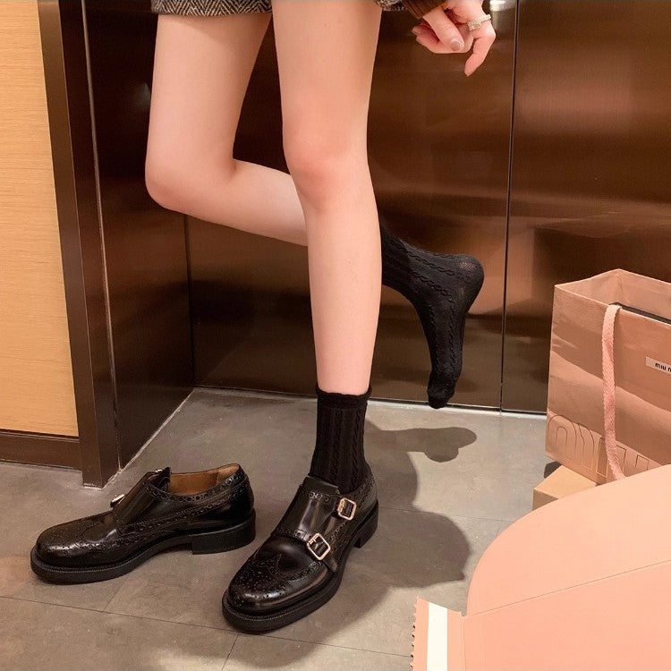 Damen Schuhe Elegant Doppelschnürer mit Verzierungen
