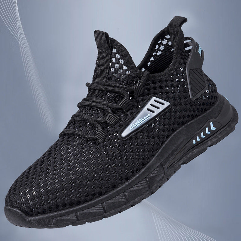 Damen Laufschuhe Atmungsaktiv Sportlich Schwarz